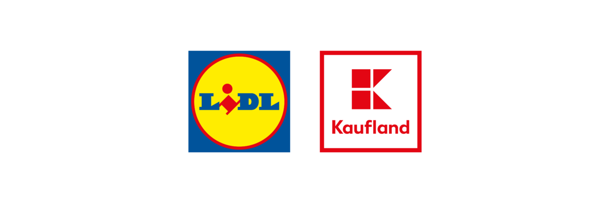 Komposition Lidl & Kaufland Logo